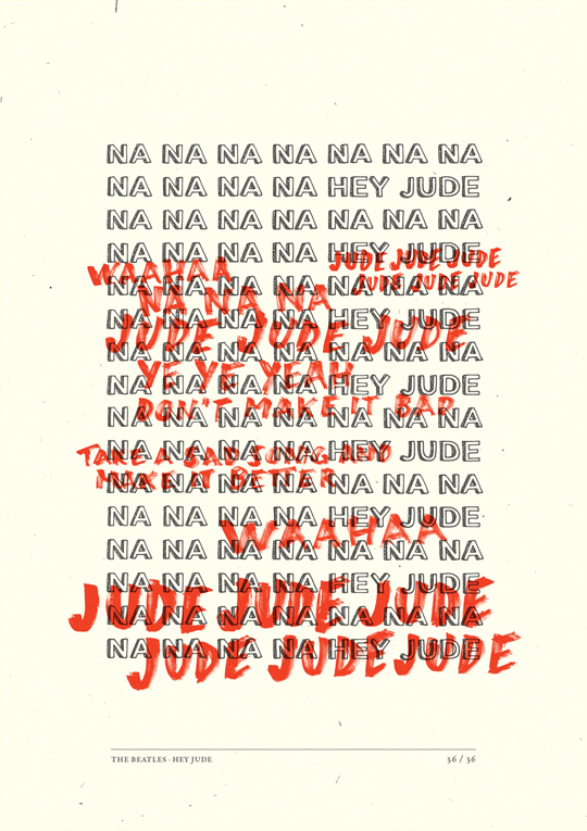 經典老歌Hey Jude之一句歌詞一張海報15