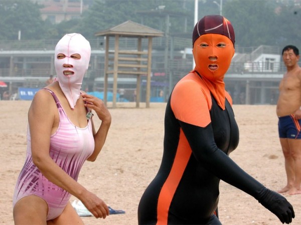 中國海邊防曬奇行種：蒙面罩頭3