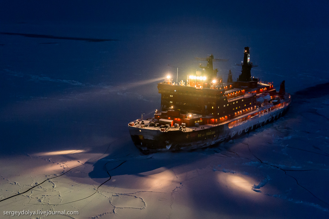 距離目標只剩∞！北極夜晚的破冰船5