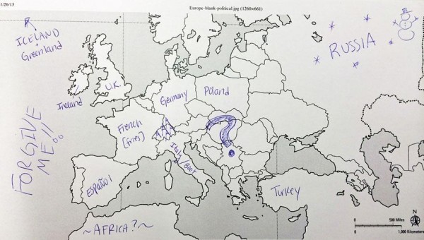 美國人回答歐洲國家分布，好笑又慘不忍睹8