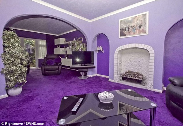 全紫色的房子8
