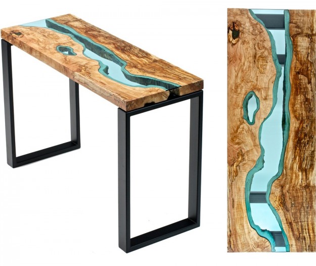 玻璃木桌4